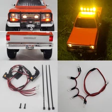 Front Fog Light Taillight Roof Light for FMS 1/24 Chevrolet K5 FCX24m RC Upgrade
