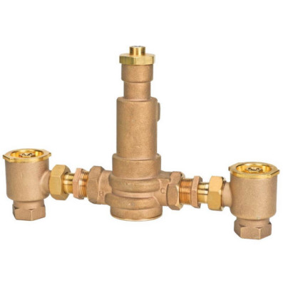 Watts 0559168  Lead Free Master Tempering 1'' Valve With Checkstops LFN170M3-CSUT