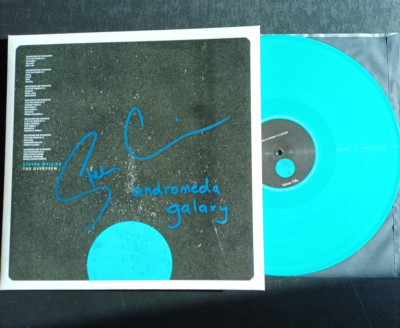 STEVEN WILSON SIGNED THE OVERVIEW MINT LP AUTOGRAPH ..ELECTRIC BLUE SIGNATURE