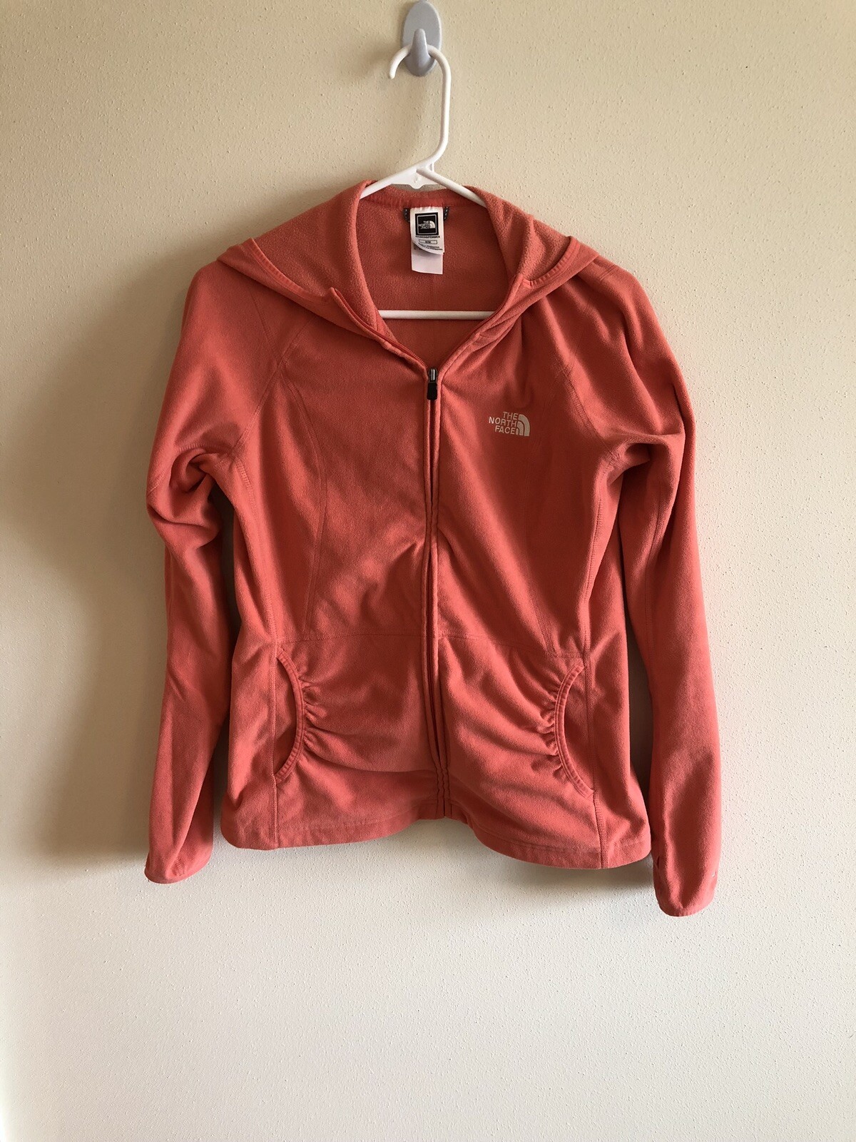 North Face peach full zip - womens 