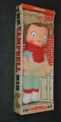Knickerbocker THE CAMPBELL KID Soup Doll Plush - Vintage 1973 - RARE New SEALED