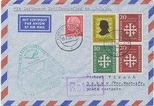 BRD 1956 Erstflug der Deutsche Lufthansa m Superconstellation HAMBURG - DAKAR