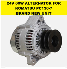 Alternator for Komatsu PC130-7 Excavator Track Machine — 24V 60AMP | RHINO