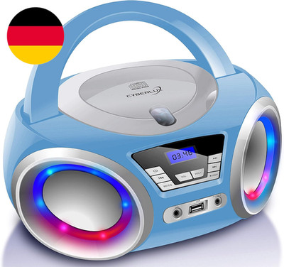 Cd-Player Mit Led-Beleuchtung | Kopfhöreranschluss | Tragbares Stereo-Radio | Ki