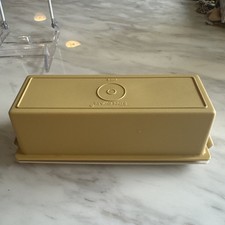Vintage Plastic Tupperware Harvest Gold Butte...