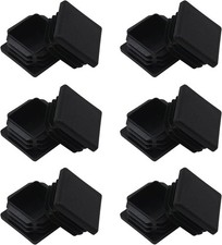 1.5 Inch Square Tube End Cap Plastic Plugs 12 Pack Square Tubing 1.5 x 1.5