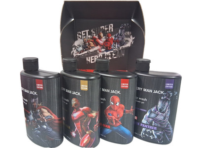 Every Man Jack +Marvel Collectors Limited Edition Body Wash Collection(set of 4)