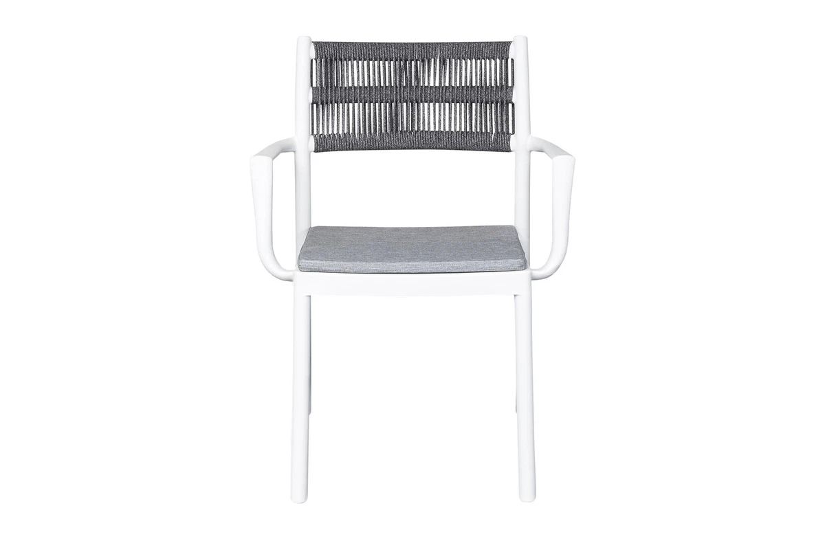 Silla apilable Lexx silla de jardín silla de bistró silla de plástico cuerda antracita