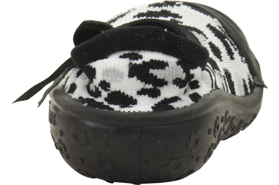 Sapatos Skidders infantil à prova de derrapagem Mary Jane preto leopardo - Imagem 4 de 4