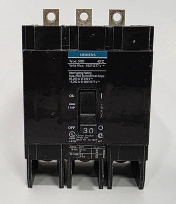 SIEMENS BQD330 30A 480V 3P