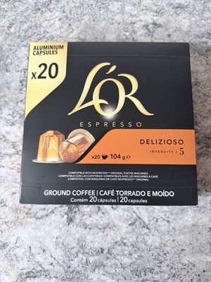 L'OR Espresso Ground Coffee-Delizosio Intensity 5-Aluminium Capsules X20 - 104g