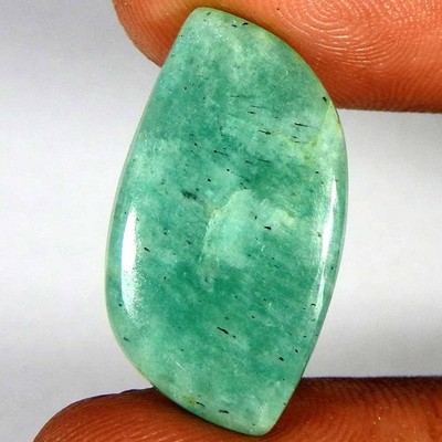 12.45Cts100%Natural Green Amazonite Fancy Cabochon Loose Gemstone