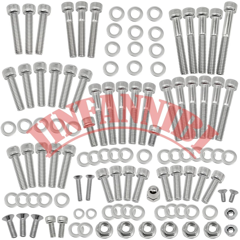 304 Stainless Steel Engine Bolts Screws Kit Set for Honda CT90 Trail 1966-1979 - Image 2 of 4