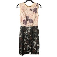 Dolce & Gabbana Women's Floral Jacquard Silk Blend Sleeveless Dress Size 42