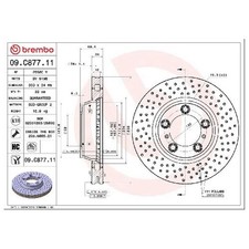 2x Brembo Scheibenbremse 26038409 vorne 99635140905 99635141003