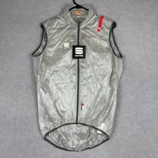 Sportful Vest Mens XL Hot Pack Ultra Grey Lightweight Compact Gilet NEW