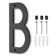 10 Inch House Number, House Address Numbers Sign Large Floating, Black, B