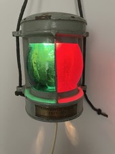 Antique brass combined ship's navigation bow light Patt 3877 Birmingham made