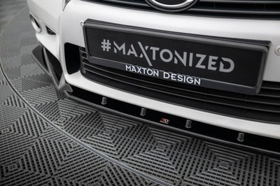 Maxton Design Frontlippe V.2 passend für Lexus GS Mk4 (L10) schwarz Hochglanz