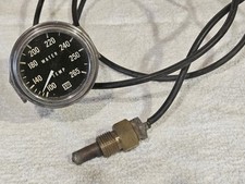 Vintage Stewart Warner 2 18 100 - 265 Degree Mechanical Water Temp Gauge Nice Vintage Stewart Warner 2 18 100 - 265 Degree Mechanical Water Temp Gauge Nice