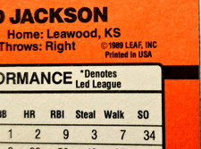 RARE ERROR Card No 