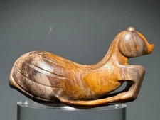 Rare Shang Dy Old Jade Carved Mantis Design "Pei" "Gua Jian" Pendant L 5.2 cm