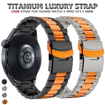 Luxus Titan Metal Armband für Amazfit Cheetah Bip 5 GTR 4 3 Pro 2e 2 47mm Ersatz