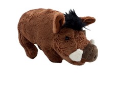 Peluche Cinghiale Marrone Con Zanne Lunghezza 22 Cm 1017050