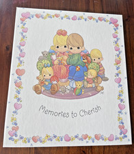Precious Moments Memories To Cherish Hallmark 10X11.5 3-Ring Photo Album VTG