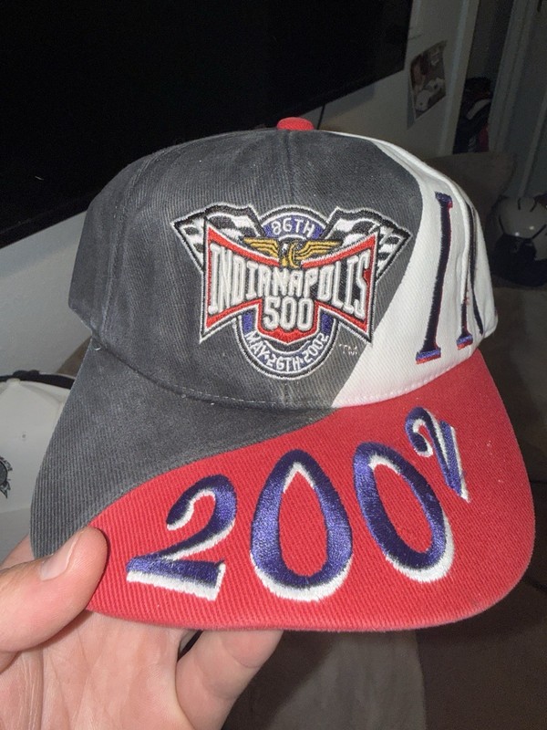 Vintage Indy 500 2002 Top Of The World Swirl SnapBack Vintage Hat
