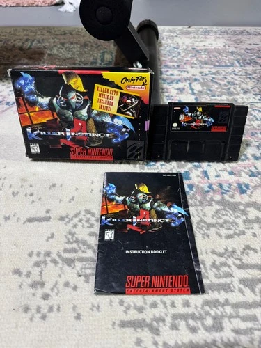 Killer Instinct (Super Nintendo SNES, 1995) - With Box and Manual