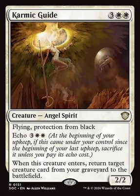 *MtG: 4x KARMIC GUIDE - Commander Secrets of Strixhaven Rare - magicman*