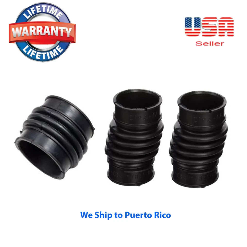 Juego de 3 mangueras de admisión de aire con abrazaderas aptas para TOYOTA AVALON 2000-2004 Foto 2 de 4