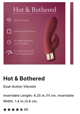 #ad Pure Romance Hot And Bothered New And Sealed In Box $28.00
