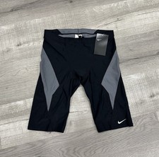 Nike NX Swim Shorts Medium / 32 Black/Gray Colorblock Performance Jammer NWT
