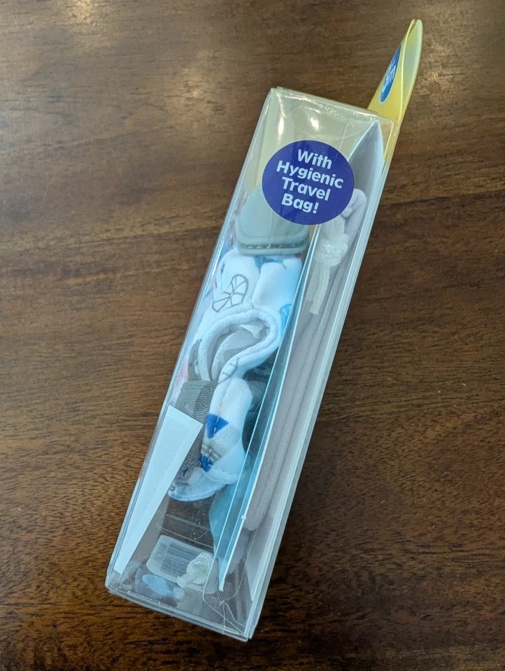 Nuby Happy Hands Grey Silicone Teething Mitten Chewy Toy Teether Mitt BPA Free - Image 4 of 4