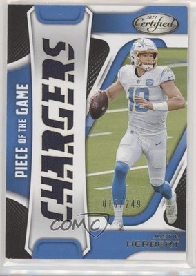 2021 Certified Piece of the Game Relics 16/249 Justin Herbert #POG-JUH 7ut