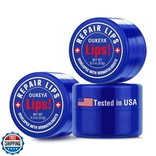 OUKEYA Lip Balm,0.25 Ounce,Medicated Lip Chapstick Medicated w/Beeswax,Petrol