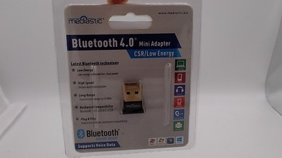 Mediastic Bluetooth 4.0 Mini Adapter CSR/Low Energy, Supports Voice Data