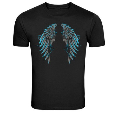 Electric Angel Wings Lightning Graphic T-Shirt