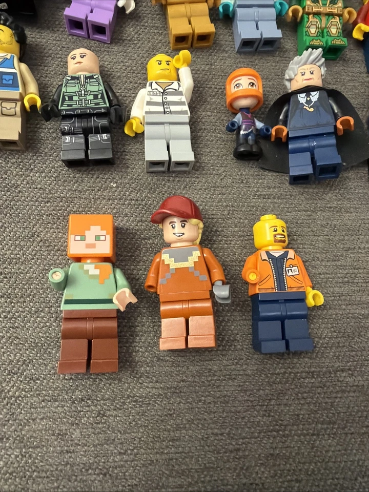 Genuine LEGO Lot Mixed Bundle Mini  Figures 78 Figures + Spare Parts - Image 3 of 4