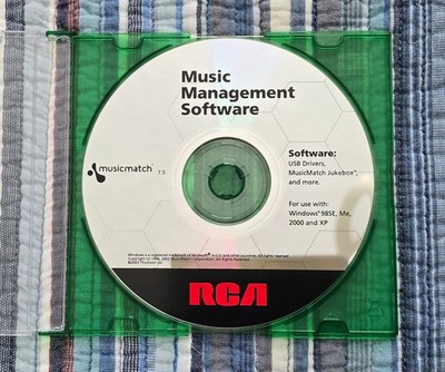 RCA Music Management Software USB Drivers MusicMatch PC CD Windows 98 ME 2000 XP