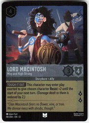 Lord Macintosh - Wiry and High-Strung 181/204 Wilds Unknown Lorcana Cold Foil