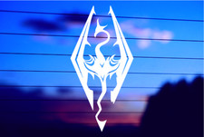 Fantasy Dragon Silhouette Vinyl Car  Laptop Decal
