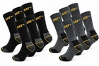 CAT Workwear Crew Socks Caterpillar Heavy Duty Cotton Terry Reinforced Heel