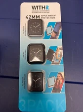 WITHIT PROTECTION FOR 42MM APPLE WATCH 3pk NEW