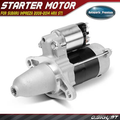 #ad Starter Motor for Subaru Impreza 2008 2014 WRX STI 2015 H4 2.5L 0.9KW 12V CCW 9T $76.25