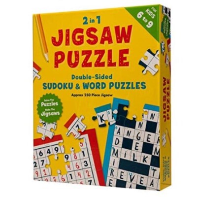2 in 1 Jigsaw Puzzle for Juniors - Kids Board Game for STEM Learning Ages 6-9