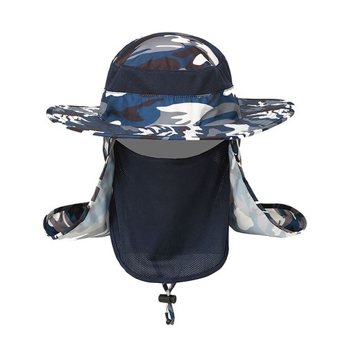 Men’s Neck Flap Hat Wide Brim Cap Face Unisex Hiking Fishing UV Sun Protection - Picture 23 of 29
