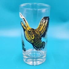 Vintage Boscul Peanut Butter Glass Quail One Glass 12 Ounces 5” Tall
